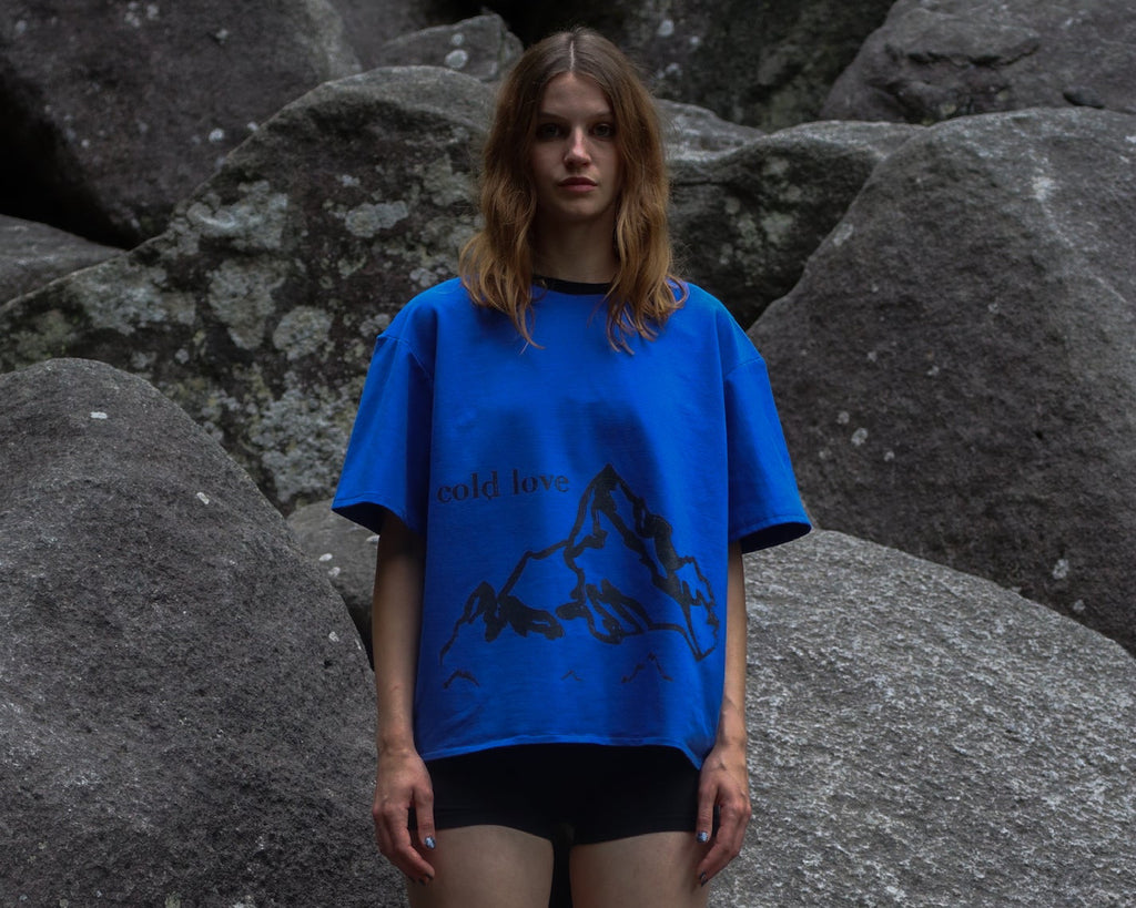 Cold Love T-Shirt blau